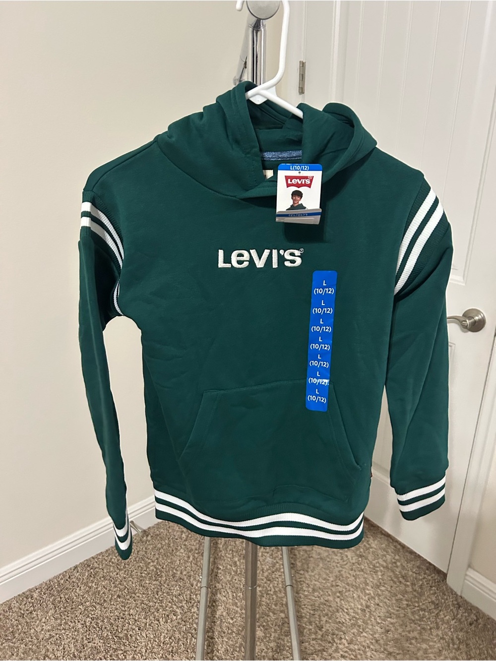 Levi's Forest Green Hoodie with White Logo